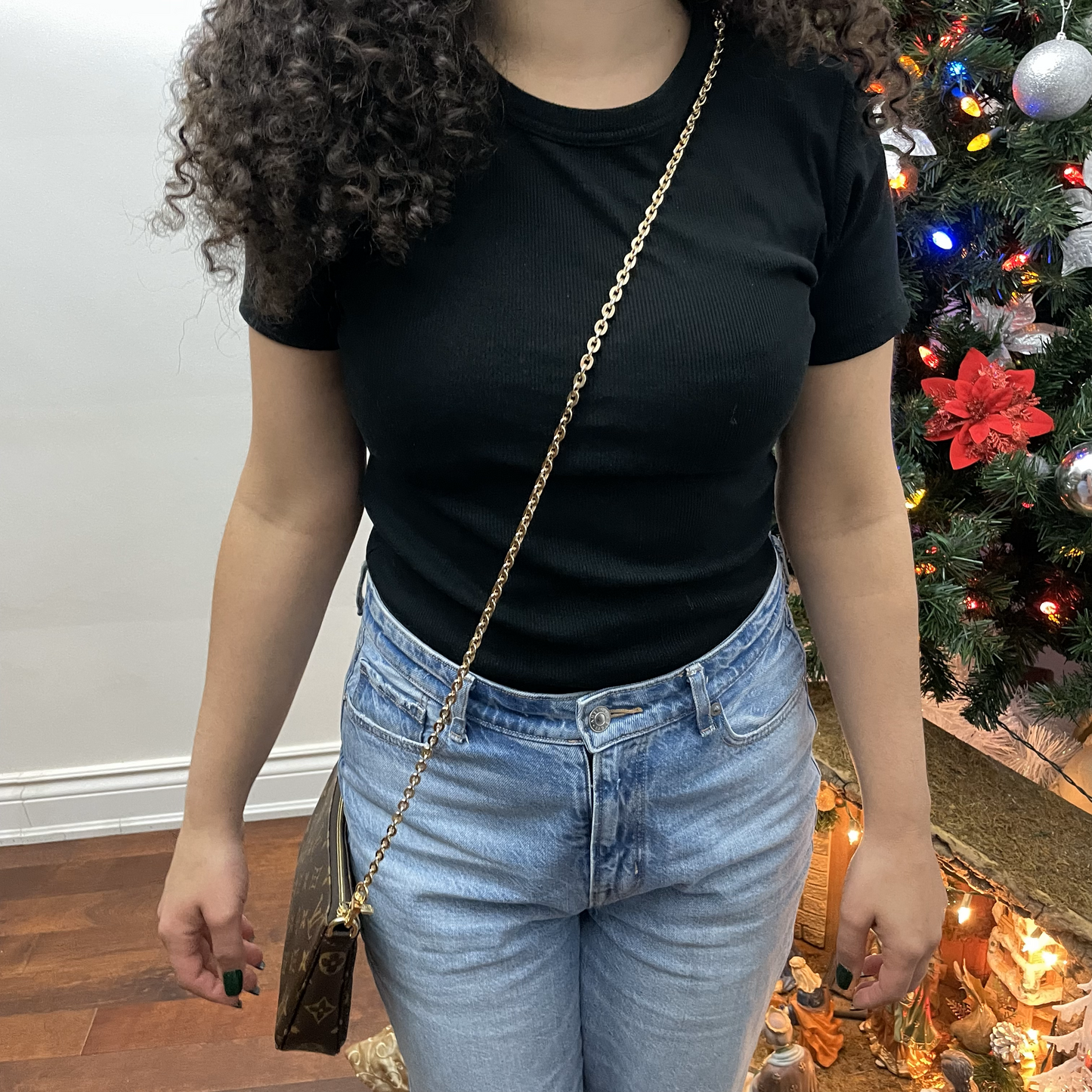 Oval Gold Luxury Purse Chain - 7mm