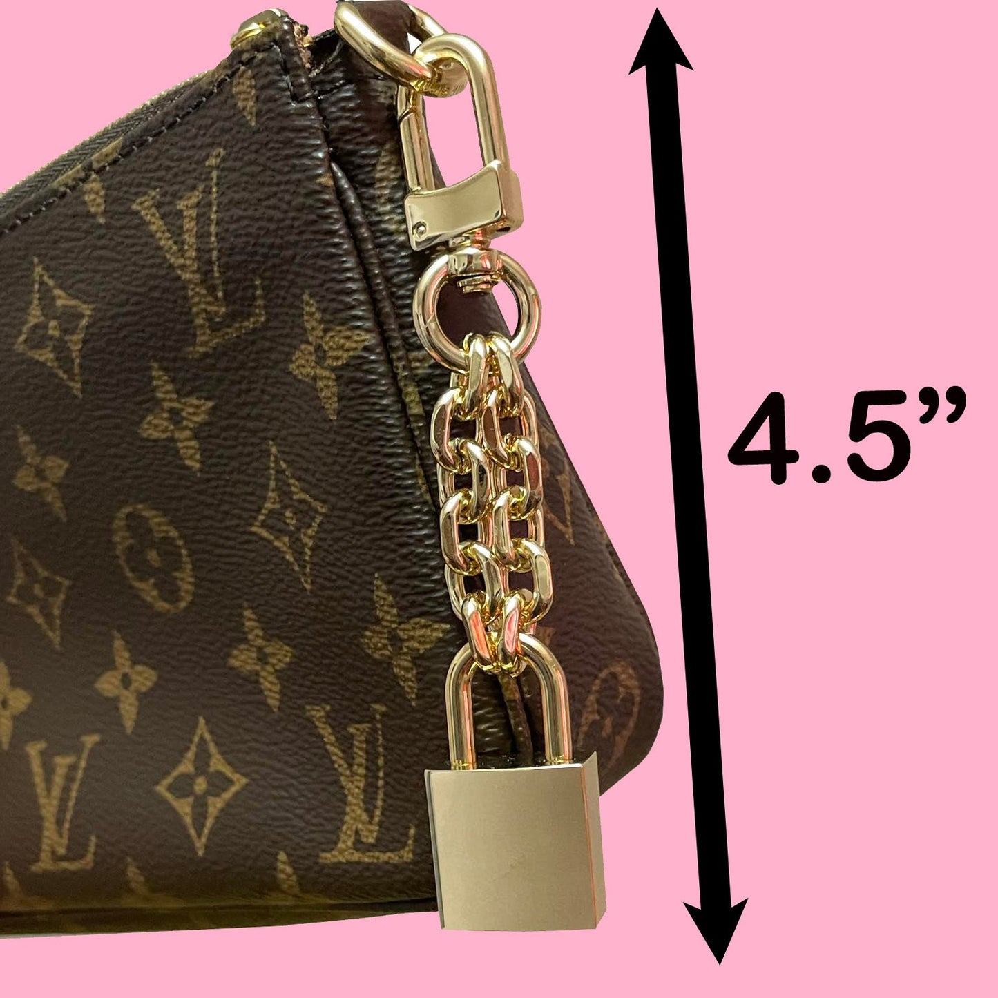 Bag Lock Handbag Accessory With Key