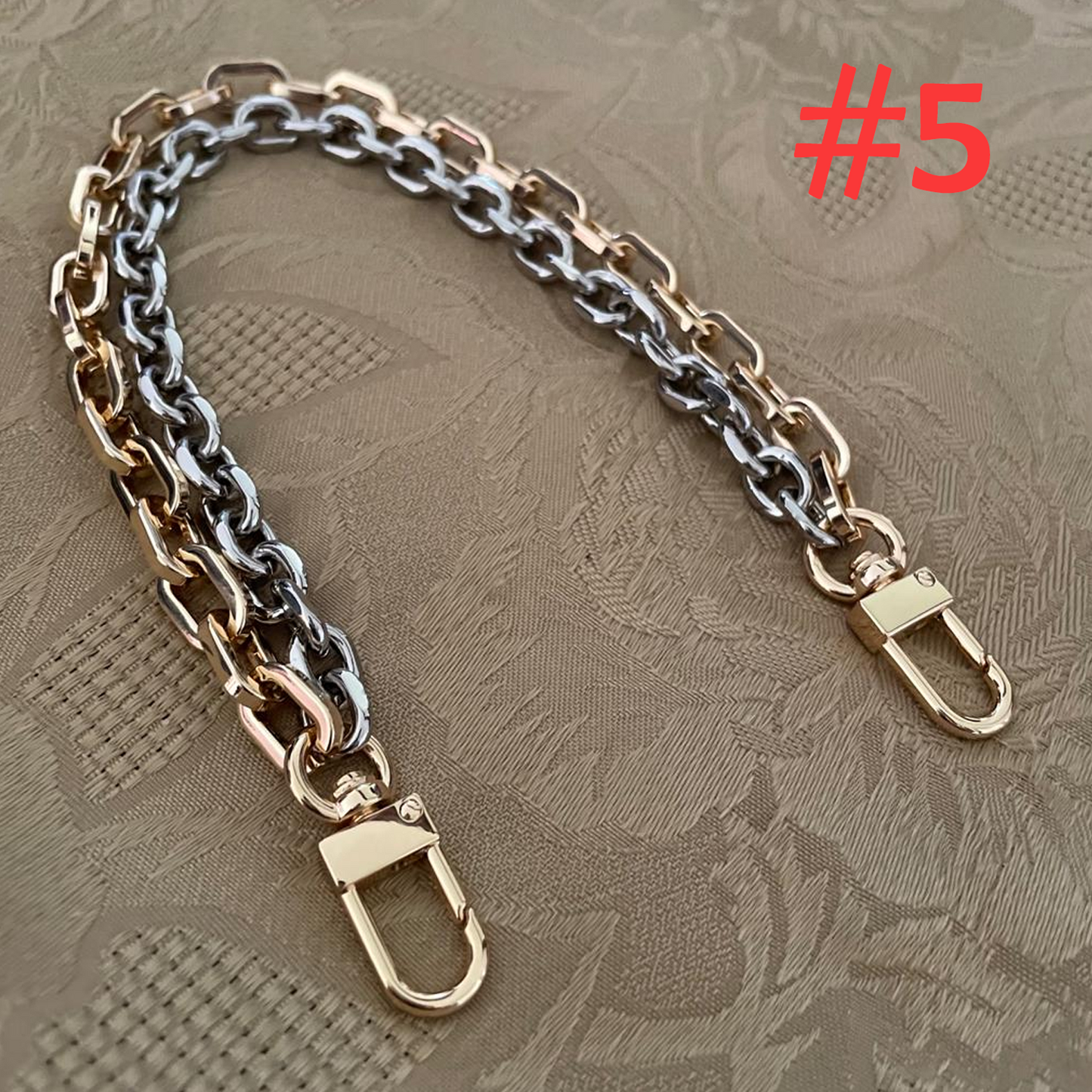 Double Bag Charm Chain 7mm - 12mm