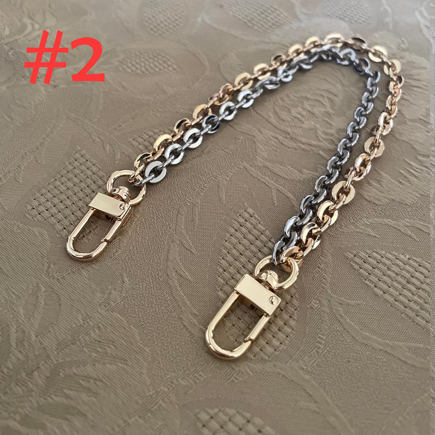 Double Bag Charm Chain 7mm - 12mm