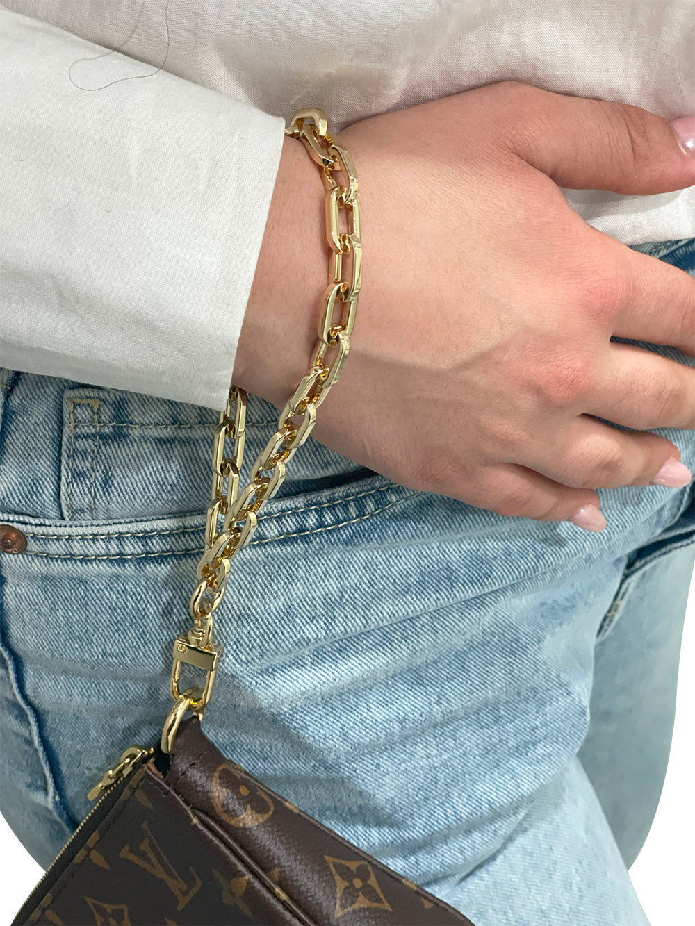 Chain Wristlet Gold (9mm) Candy Box