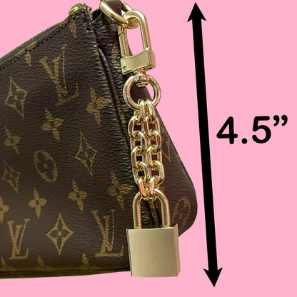 Bag Lock Handbag Accessory With Key
