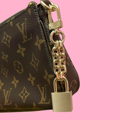 Bag Lock Handbag Accessory With Key