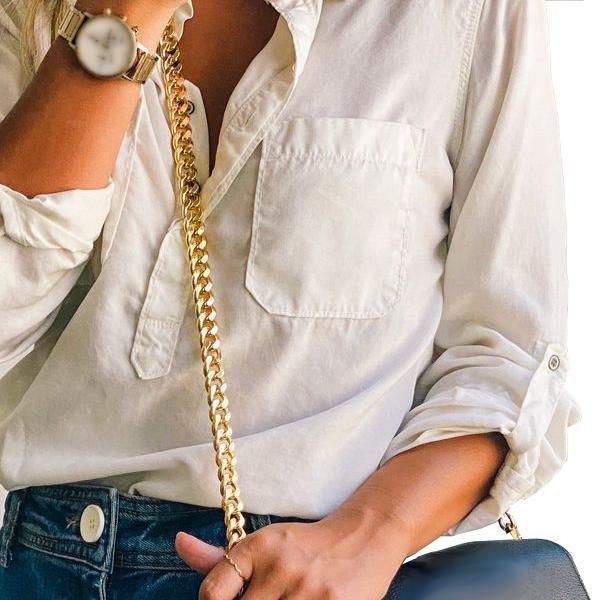 
                  
                    Light Curb Purse Chain - 12mm
                  
                