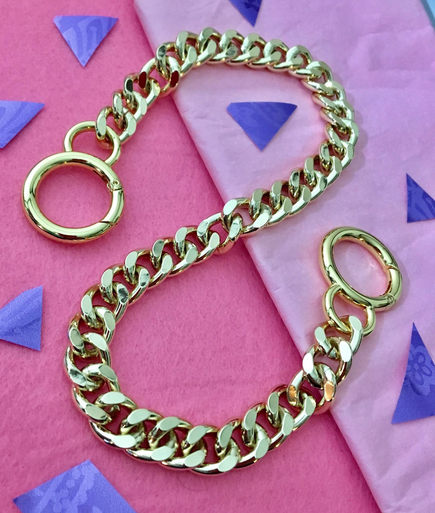 Light Curb Purse Chain - 12mm