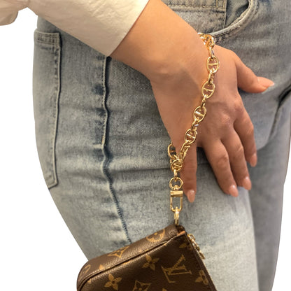 Chain Wristlet Gold 12mm Bliss