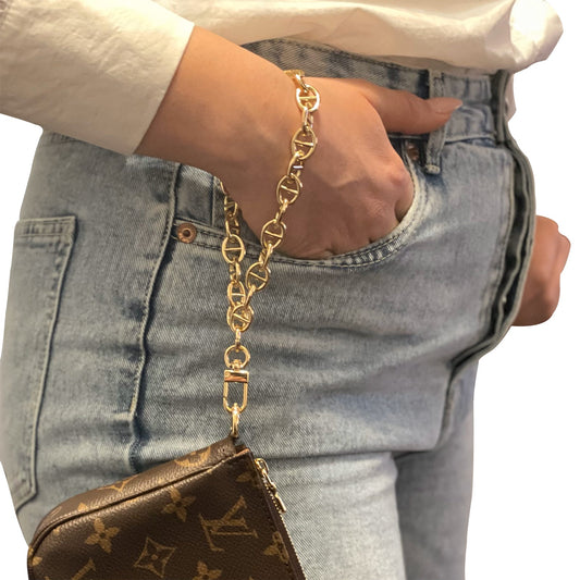 Chain Wristlet Gold 12mm Bliss