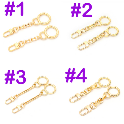 Bag Chain Extender Charm Set