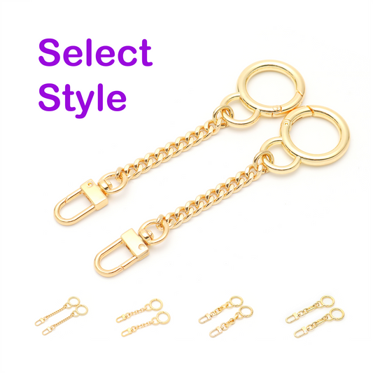 Bag Chain Extender Charm Set