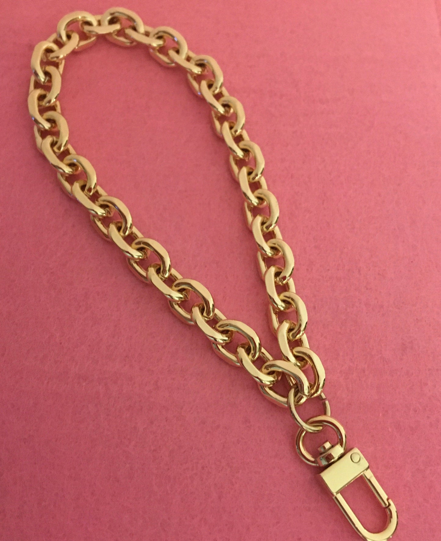 Chain Wristlet Gold (11mm) Rolo Diamond Cut
