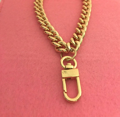 Chain Wristlet Gold (10mm) Curb Sturdy Thick